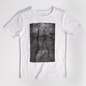 Kidpik Black and White Graphic Short Sleeve Tee